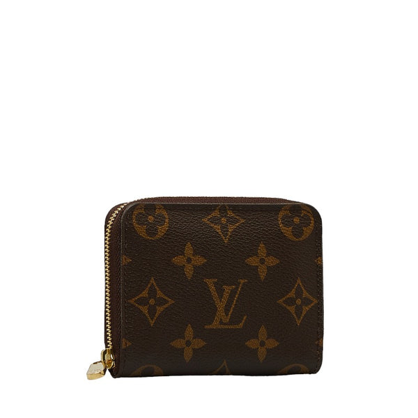 ルイ ヴィトン モノグラム ジッピー コインパース コインケース 小銭入れ M60067 ブラウン PVC レザー レディース LOUIS VUITTON 【中古】
