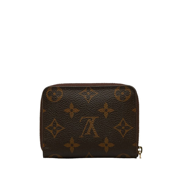 ルイ ヴィトン モノグラム ジッピー コインパース コインケース 小銭入れ M60067 ブラウン PVC レザー レディース LOUIS VUITTON 【中古】