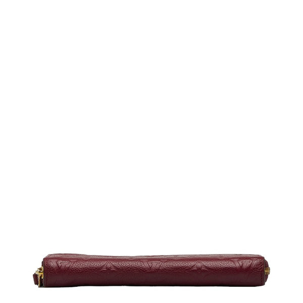 ルイ ヴィトン モノグラム アンプラント ジッピーウォレット ラウンドファスナー 長財布 M62214 レザン パープル レザー レディース LOUIS VUITTON 【中古】