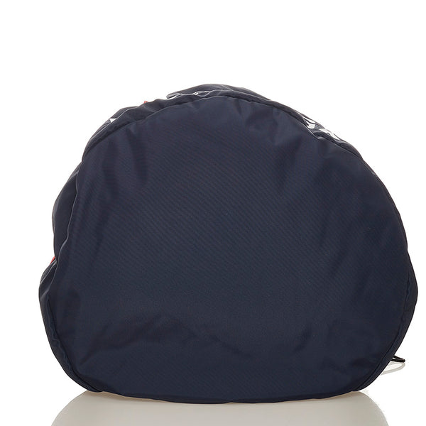 バレンシアガ ネイビー レッド ナイロン ボストンバッグ メンズ BALENCIAGA 【中古】