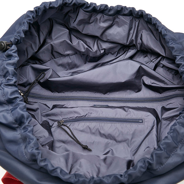 バレンシアガ ネイビー レッド ナイロン ボストンバッグ メンズ BALENCIAGA 【中古】