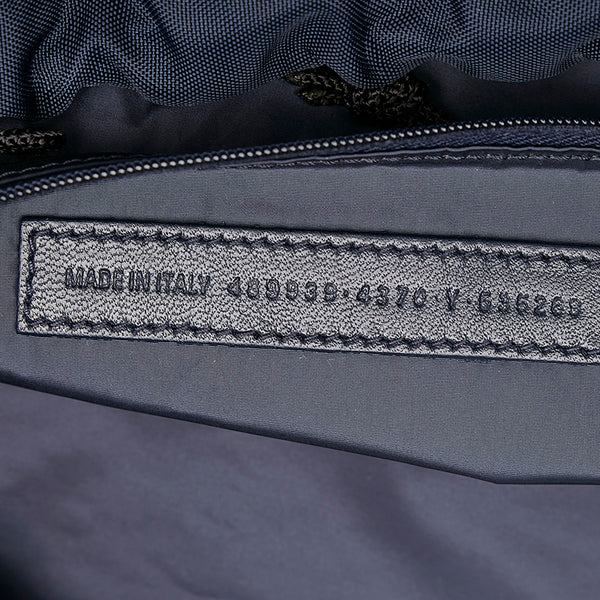 バレンシアガ ネイビー レッド ナイロン ボストンバッグ メンズ BALENCIAGA 【中古】