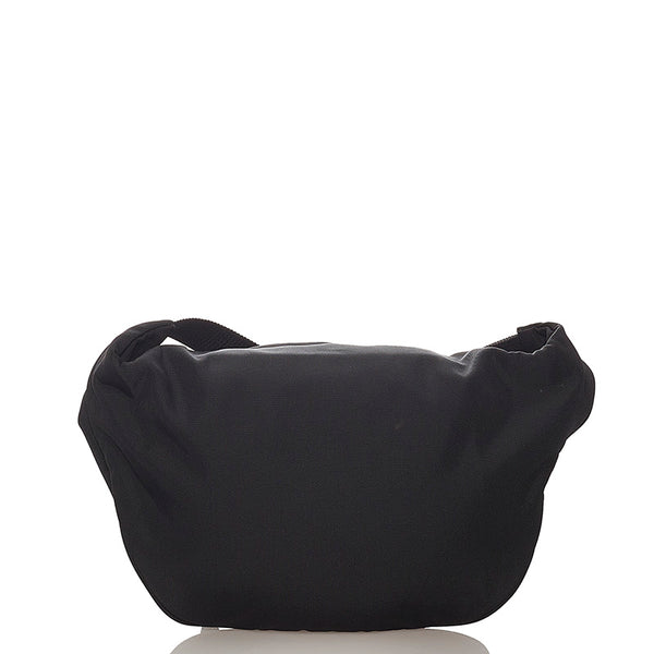 バレンシアガ ブラック ナイロン ウエストバッグ メンズ BALENCIAGA 【中古】