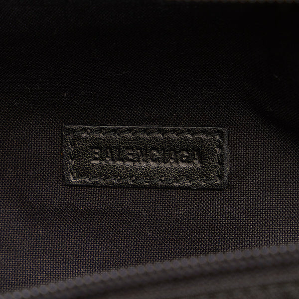 バレンシアガ ブラック ナイロン ウエストバッグ メンズ BALENCIAGA 【中古】