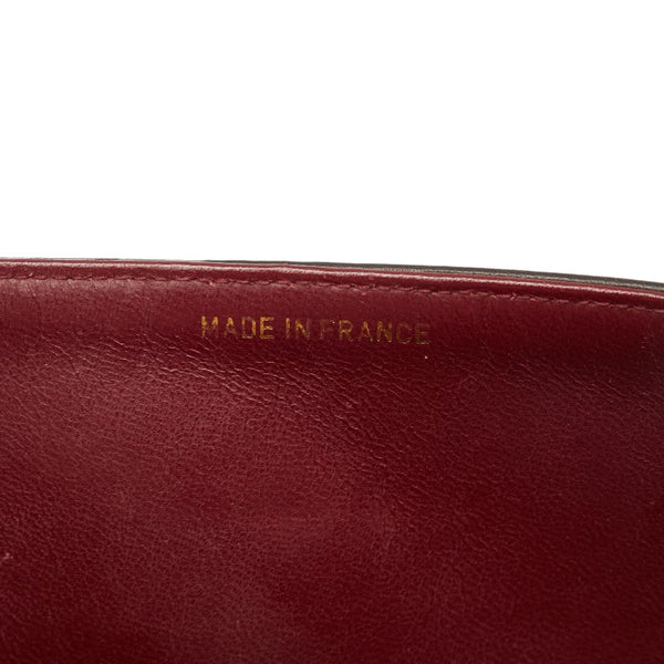 シャネル マトラッセ25 ダブルフラップ チェーン ショルダーバッグ  ブラック レザー レディース CHANEL 【中古】
