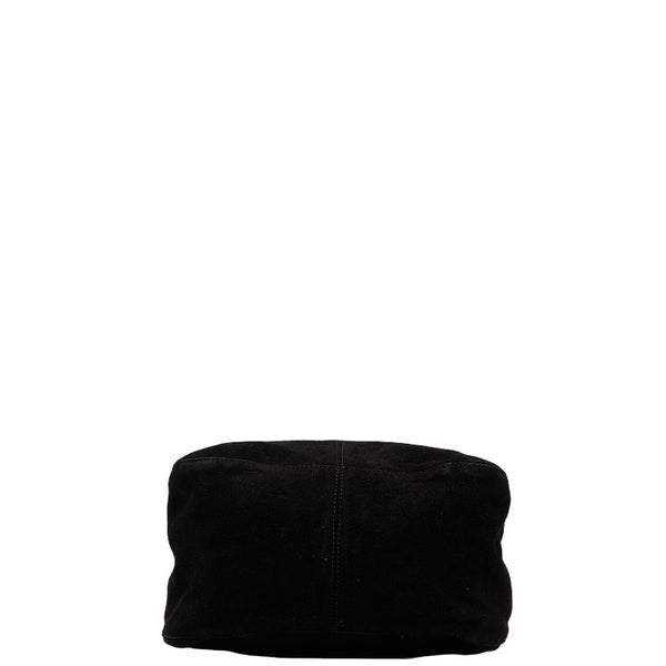 フェンディ マンマバケット ゴールド金具 ハンドバッグ ショルダーバッグ ブラック レザー スエード レディース FENDI 【中古】