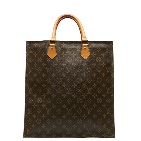 ルイ ヴィトン モノグラム サックプラ  ハンドバッグ トートバッグ M51140 ブラウン PVC レザー レディース LOUIS VUITTON 【中古】