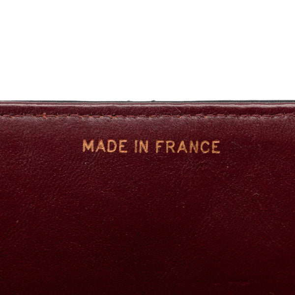 シャネル デカマトラッセ33 ココマーク シングルフラップ チェーン ショルダーバッグ ブラック ラムスキン レディース CHANEL 【中古】