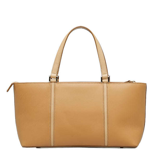 バーバリー ノバチェック ハンドバッグ トートバッグ ベージュ レザー レディース BURBERRY 【中古】