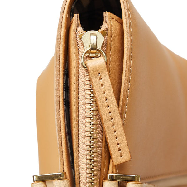 バーバリー ノバチェック ハンドバッグ トートバッグ ベージュ レザー レディース BURBERRY 【中古】