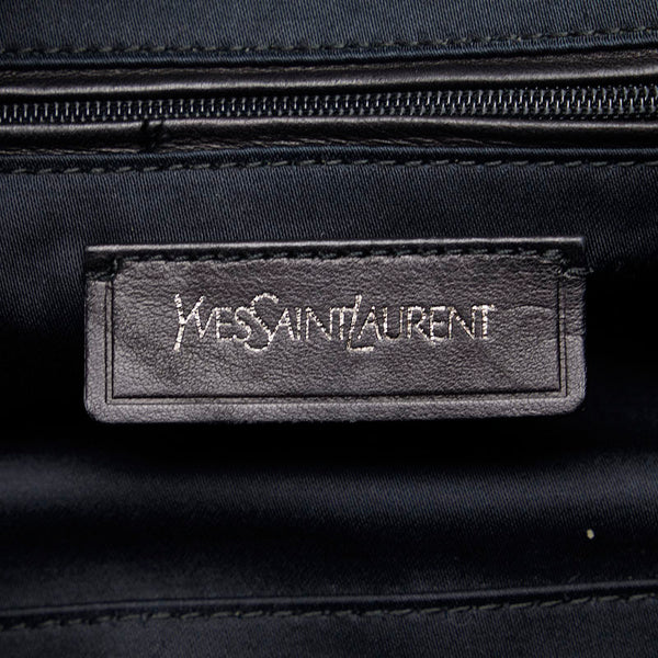 サンローラン イージー ボストンバッグ ハンドバッグ 208315 ブラック パテントレザー レディース SAINT LAURENT 【中古】