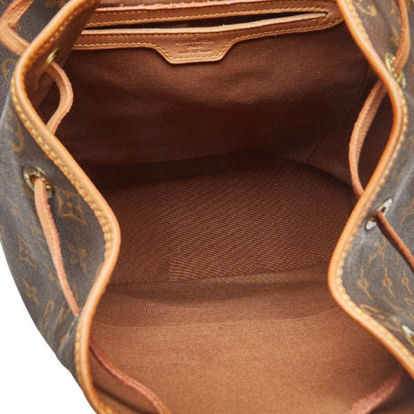 ルイ ヴィトン モノグラム モンスリGM リュック バックパック M51135 ブラウン PVC レザー レディース LOUIS VUITTON 【中古】