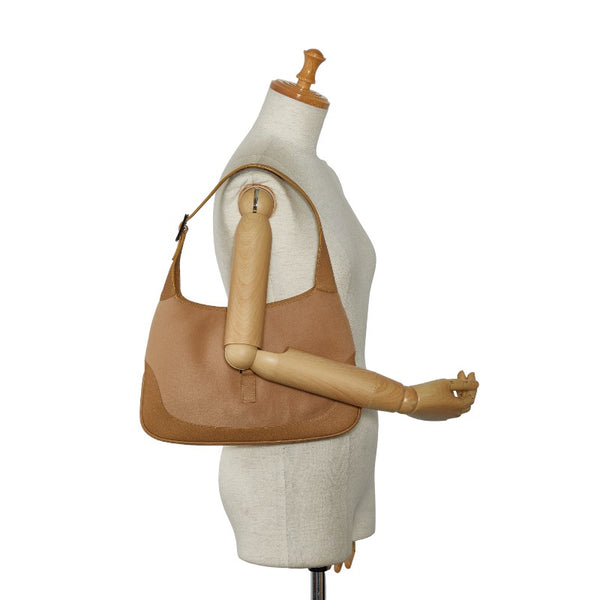 グッチ ジャッキー ワンショルダーバッグ 001 3306 ベージュ ウール レザー レディース GUCCI 【中古】