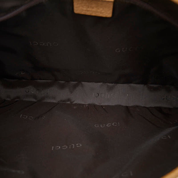 グッチ ジャッキー ワンショルダーバッグ 001 3306 ベージュ ウール レザー レディース GUCCI 【中古】