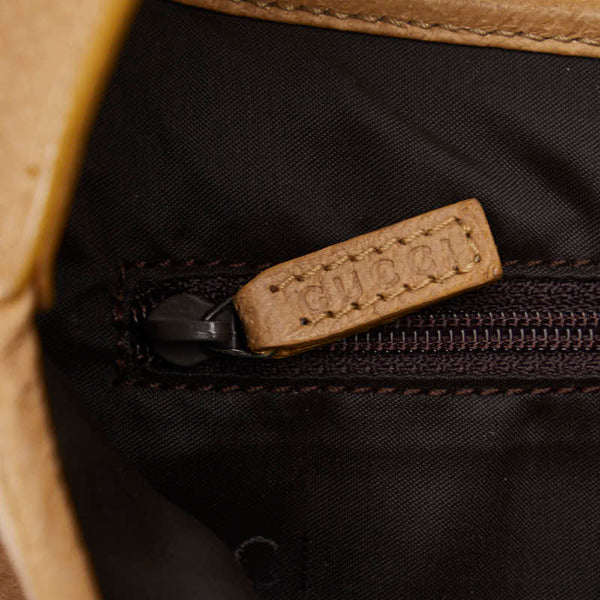 グッチ ジャッキー ワンショルダーバッグ 001 3306 ベージュ ウール レザー レディース GUCCI 【中古】