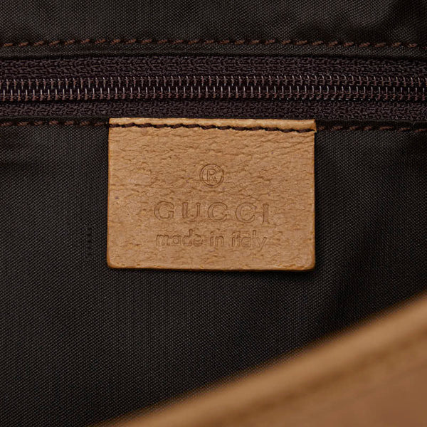 グッチ ジャッキー ワンショルダーバッグ 001 3306 ベージュ ウール レザー レディース GUCCI 【中古】