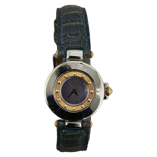 ジャガー ルクルト ランデブー 腕時計 441.5.01 クオーツ シェル文字盤 メタル レザー レディース JAEGER-LECOULTRE 【中古】