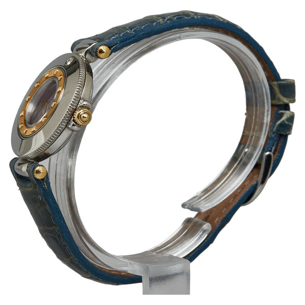 ジャガー ルクルト ランデブー 腕時計 441.5.01 クオーツ シェル文字盤 メタル レザー レディース JAEGER-LECOULTRE 【中古】
