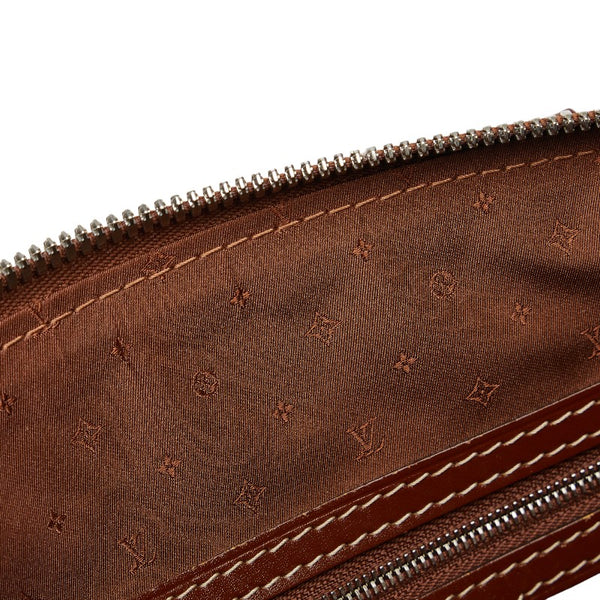 ルイ ヴィトン スハリ ロックイットPM ハンドバッグ M91889 ブラウン レザー レディース LOUIS VUITTON 【中古】