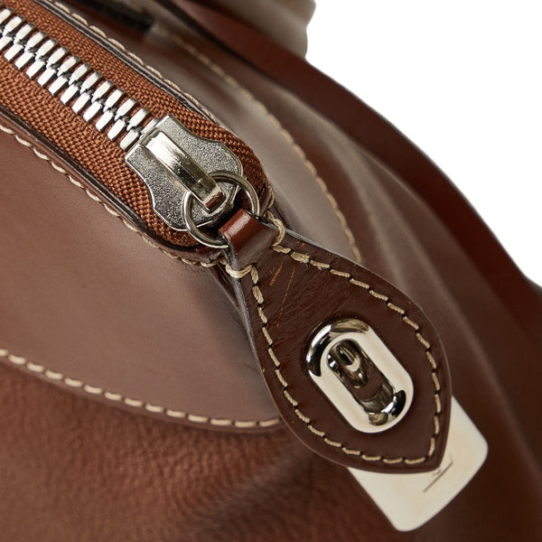 ルイ ヴィトン スハリ ロックイットPM ハンドバッグ M91889 ブラウン レザー レディース LOUIS VUITTON 【中古】