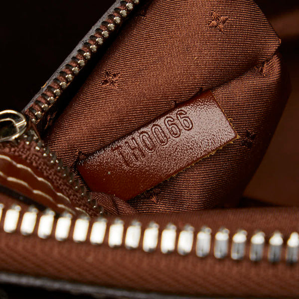 ルイ ヴィトン スハリ ロックイットPM ハンドバッグ M91889 ブラウン レザー レディース LOUIS VUITTON 【中古】