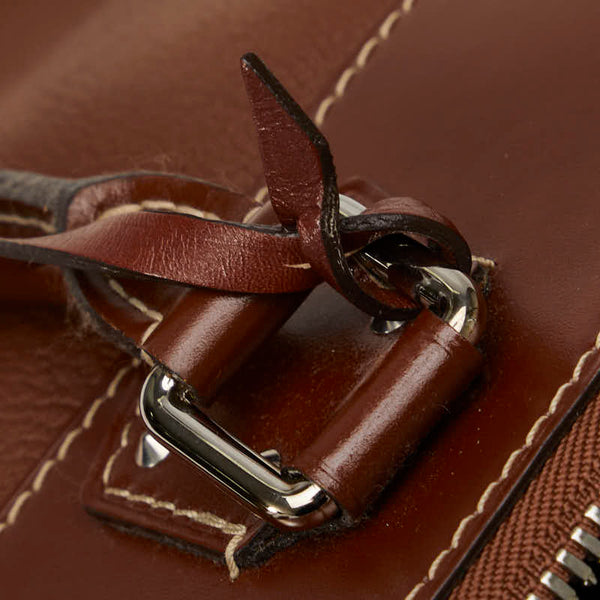 ルイ ヴィトン スハリ ロックイットPM ハンドバッグ M91889 ブラウン レザー レディース LOUIS VUITTON 【中古】
