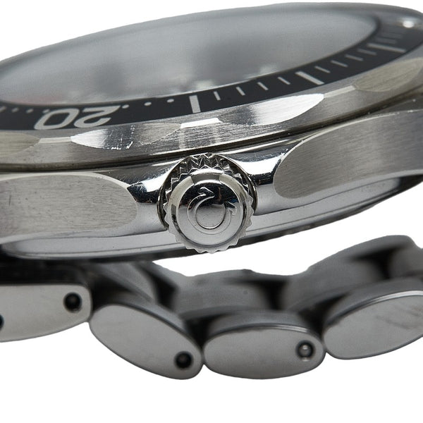 オメガ シーマスタープロフェッショナル 腕時計 2262.50 AT クオーツ ブラック文字盤 ステンレススチール メンズ OMEGA 【中古】