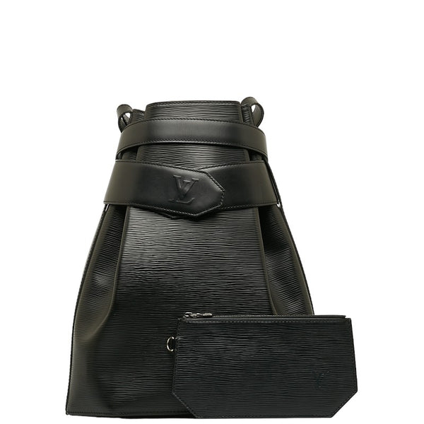 ルイ ヴィトン エピ サックデポールGM ショルダーバッグ M80155 ノワール ブラック レザー レディース LOUIS VUITTON 【中古】