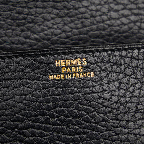 エルメス ウエストバッグ ウエストポーチ ブラック レザー レディース HERMES 【中古】