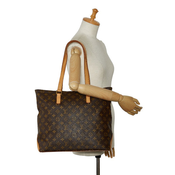 ルイ ヴィトン モノグラム カバメゾ ショルダーバッグ トートバッグ  M51151 ブラウン PVC レザー レディース LOUIS VUITTON 【中古】