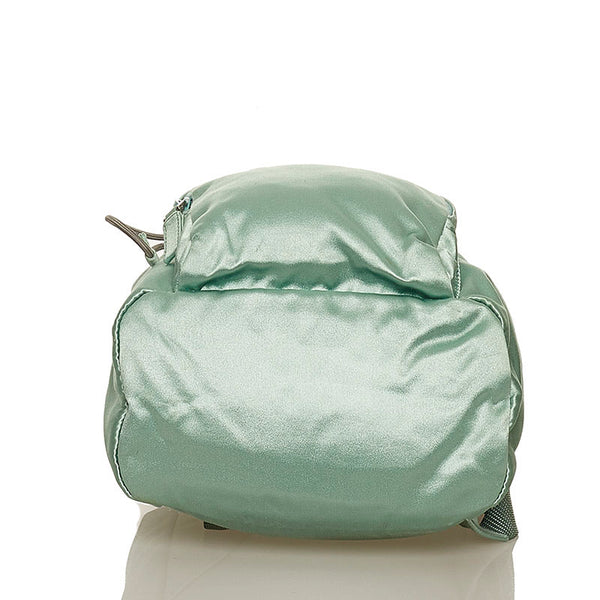 プラダ グリーン サテン リュック バックパック レディース PRADA 【中古】