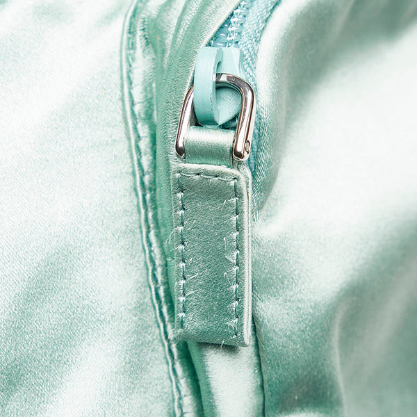 プラダ グリーン サテン リュック バックパック レディース PRADA 【中古】