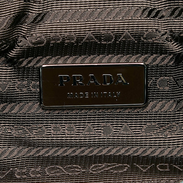 プラダ グリーン サテン リュック バックパック レディース PRADA 【中古】