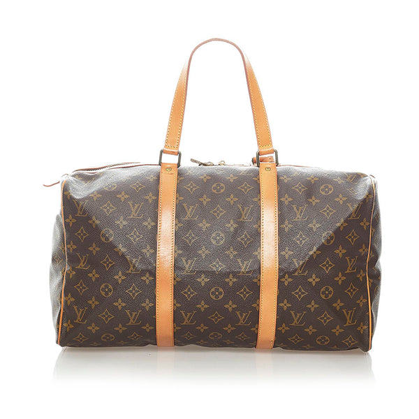 ルイ ヴィトン モノグラム サックスープル45 ボストンバッグ M41624 ブラウン PVC レザー レディース LOUIS VUITTON 【中古】