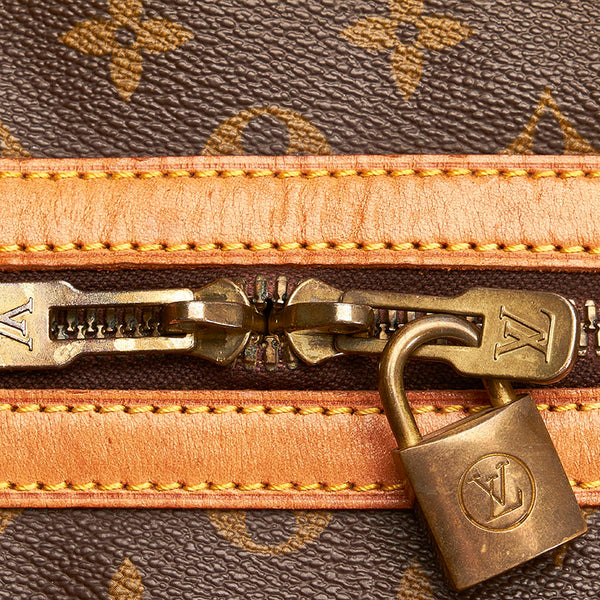 ルイ ヴィトン モノグラム サックスープル45 ボストンバッグ M41624 ブラウン PVC レザー レディース LOUIS VUITTON 【中古】