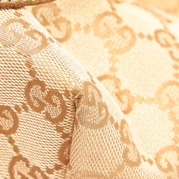 グッチ GGキャンバス シェリーライン トートバッグ ショルダーバッグ 137396 ベージュ ゴールド キャンバス レディース GUCCI 【中古】