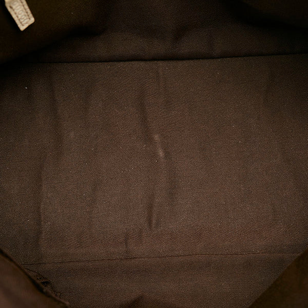 グッチ GGキャンバス プリンシー シェリーライン ハンドバッグ 161720 ベージュ ホワイト キャンバス レザー レディース GUCCI 【中古】