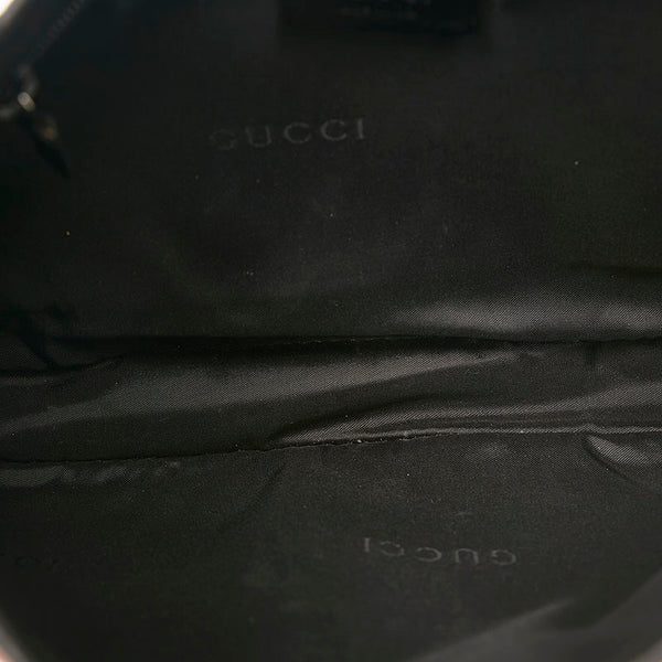 グッチ ジャッキー ワンショルダーバッグ 001 3735 ピンク ブラック ベロア レザー レディース GUCCI 【中古】