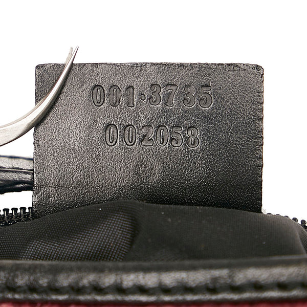 グッチ ジャッキー ワンショルダーバッグ 001 3735 ピンク ブラック ベロア レザー レディース GUCCI 【中古】