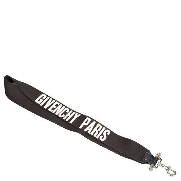 ジバンシー ロゴ ネックストラップ ブラック コットン メンズ Givenchy 【中古】