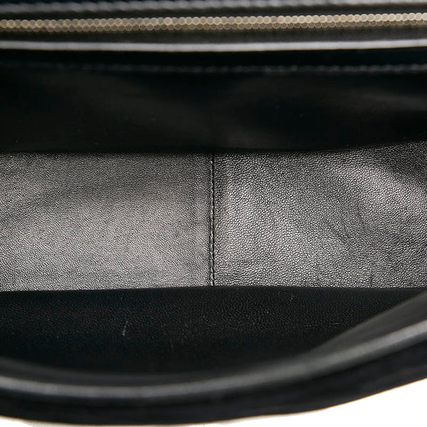 バレンシアガ BBロゴ キルティング チェーン ショルダーバッグ  ブラック シルバー ベロア レディース BALENCIAGA 【中古】