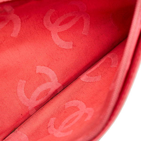 シャネル カンボンライン 長財布 ブラック ラムスキン エナメル レディース CHANEL 【中古】