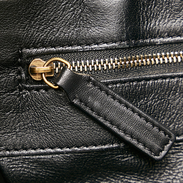 セリーヌ ホリゾンタルカバ ハンドバッグ ホワイト ブラック レザー ボア レディース CELINE 【中古】