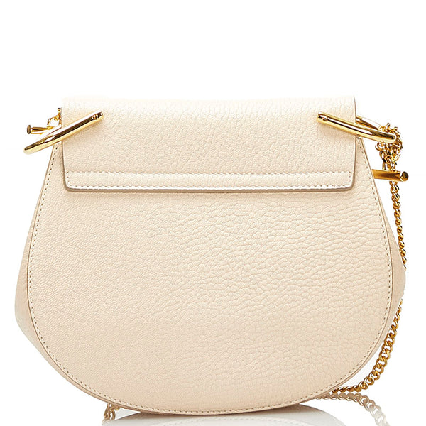 クロエ ドリュー チェーン ショルダーバッグ アイボリー ホワイト レザー レディース Chloe 【中古】