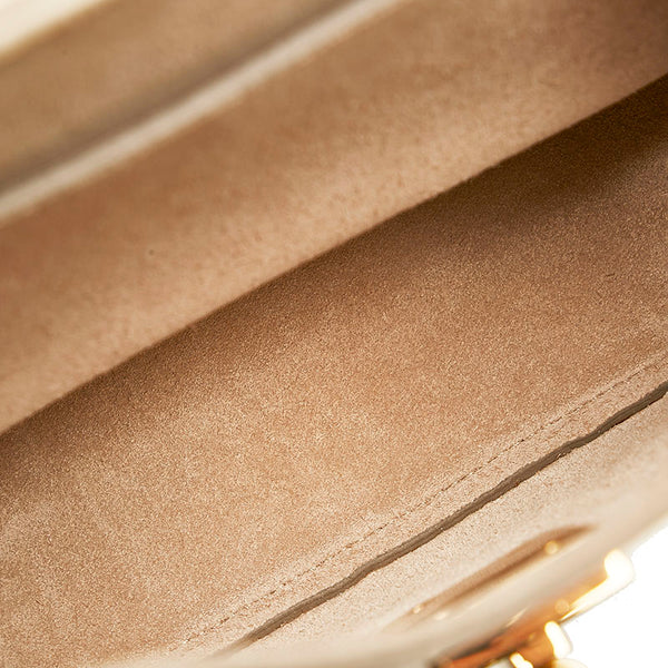 クロエ ドリュー チェーン ショルダーバッグ アイボリー ホワイト レザー レディース Chloe 【中古】