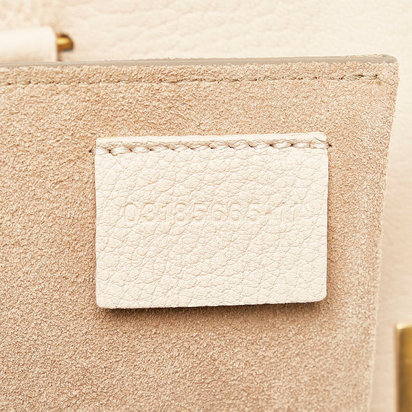 クロエ ドリュー チェーン ショルダーバッグ アイボリー ホワイト レザー レディース Chloe 【中古】