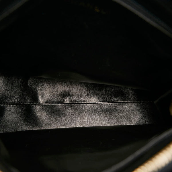 シャネル ココマーク チェーン トートバッグ ショルダーバッグ ブラック ゴールド キャビアスキン レディース CHANEL 【中古】