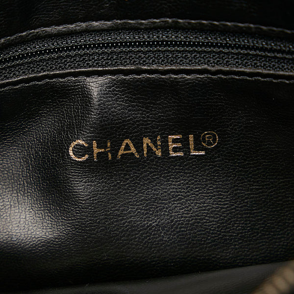 シャネル ココマーク チェーン トートバッグ ショルダーバッグ ブラック ゴールド キャビアスキン レディース CHANEL 【中古】