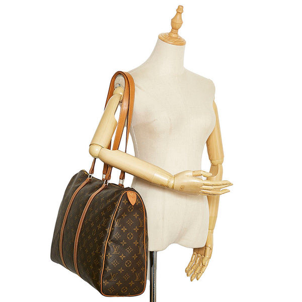 ルイ ヴィトン モノグラム フラネリー 45 トートバッグ M51115 ブラウン PVC レザー レディース LOUIS VUITTON 【中古】