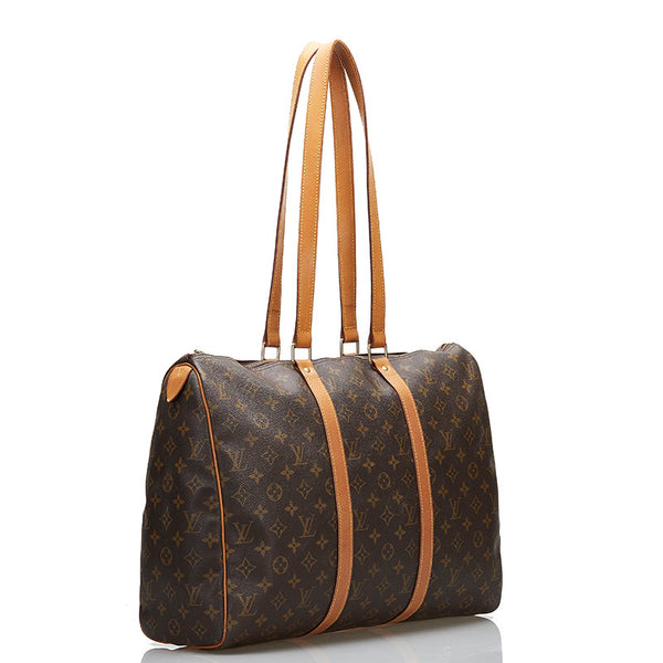 ルイ ヴィトン モノグラム フラネリー 45 トートバッグ M51115 ブラウン PVC レザー レディース LOUIS VUITTON 【中古】